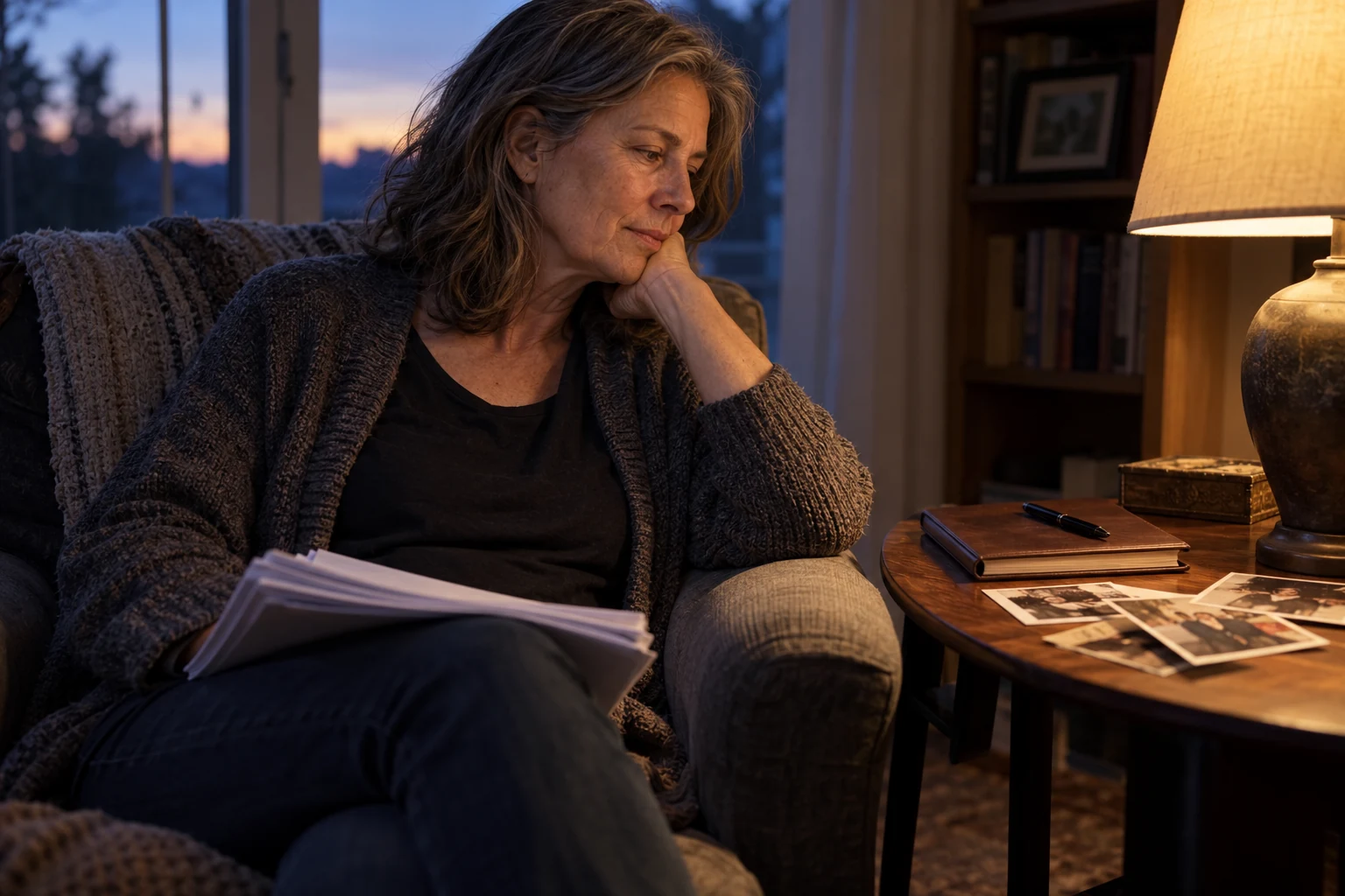 An author reflecting on the life experience and care behind her manuscript.