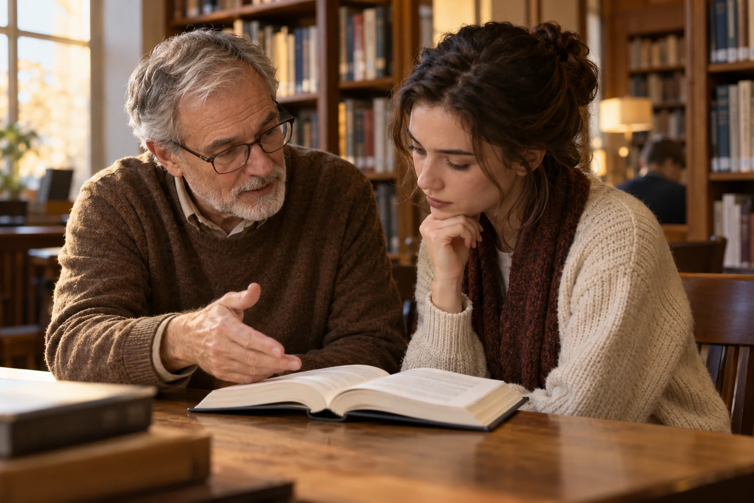 An experienced author passing on a useful lesson through a book.