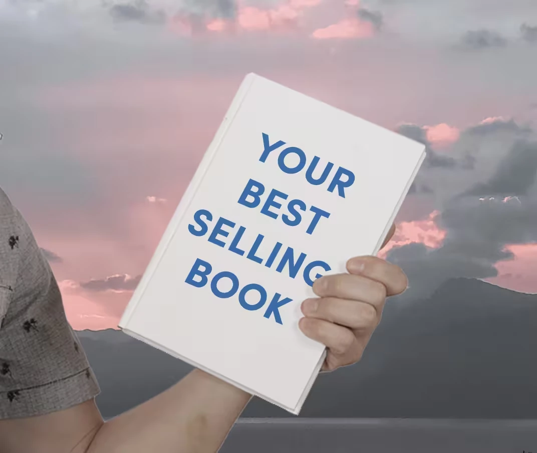 Book-cover mockup reading Your Best Selling Book; an illustration, not an actual client book.